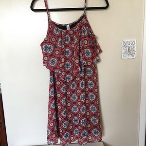 Xhilaration Women's Red Summer Dress, Size Large